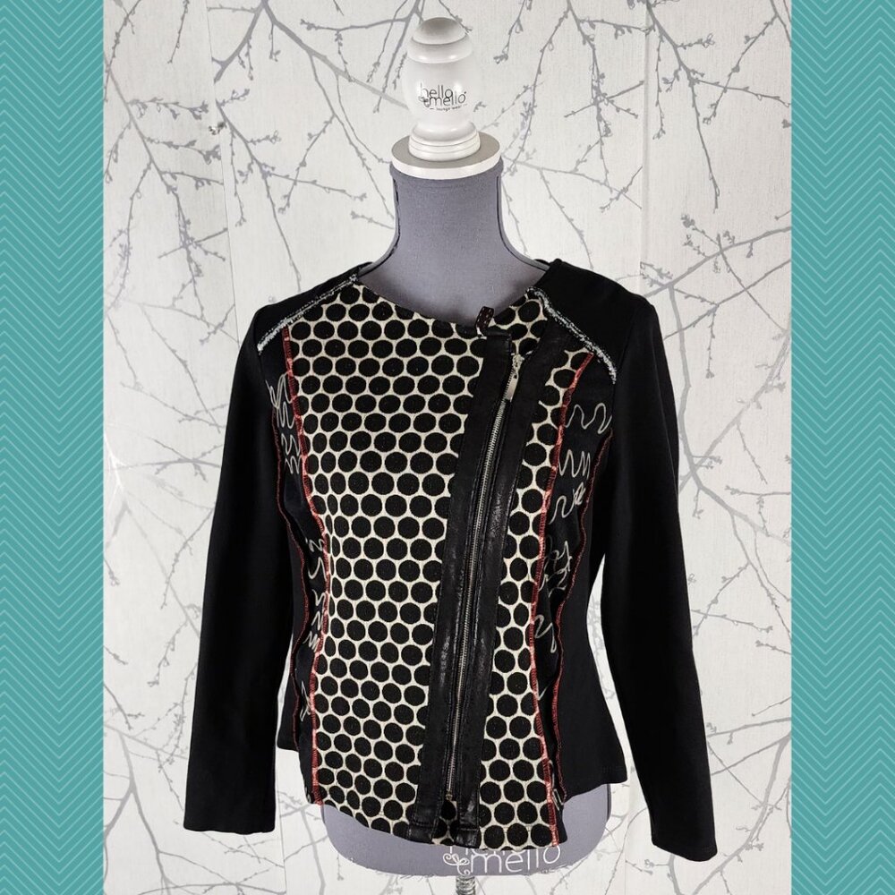 Zoe by Michael Phillips Geometric Asymmetrical Jacket